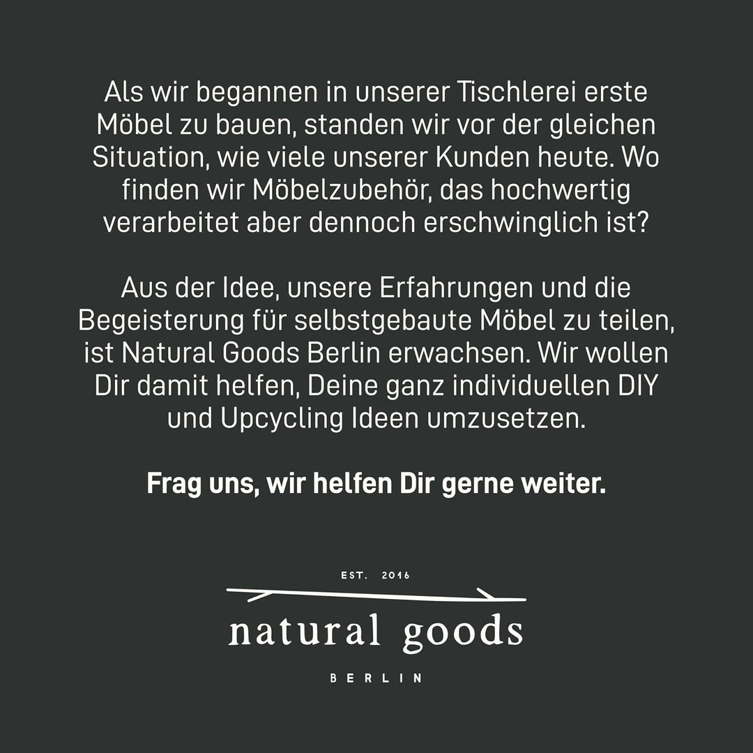 Natural Goods Berlin Kleider-Stange Pipe GARD Wall | Einfache Wand-Montage | Garderoben-Stange im In