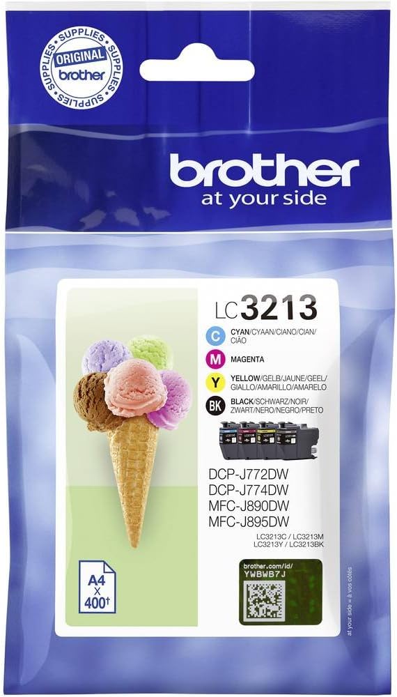Brother LC-3213Valdr DCP-J772/4DW, MFC-J890DW black,yellow,cyan,mag Extra Large Single