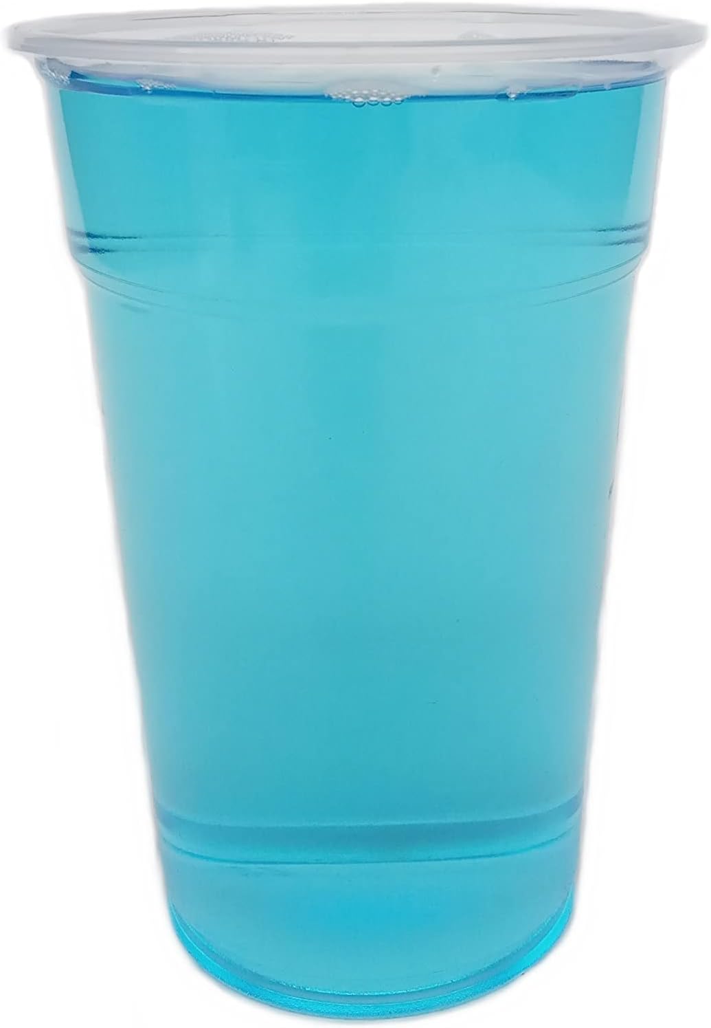 CWPACK Trinkbecher PP, Einwegbecher, Plastikbecher, Bierbecher Bubble Tea Becher klar, 600ml(22oz) Ø