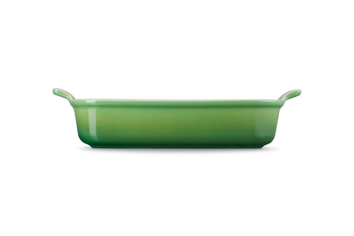 Le Creuset Rechteckige Auflaufform Tradition aus Steinzeug, 32 cm, 2.31 kg, Bamboo, 71102324080001 K