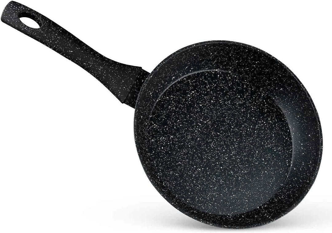 BEM 3‑tlg Pfannenset 20/24/28 cm Induktion geeignet – beschichtete Brat- und Universalpfannen mit Gl