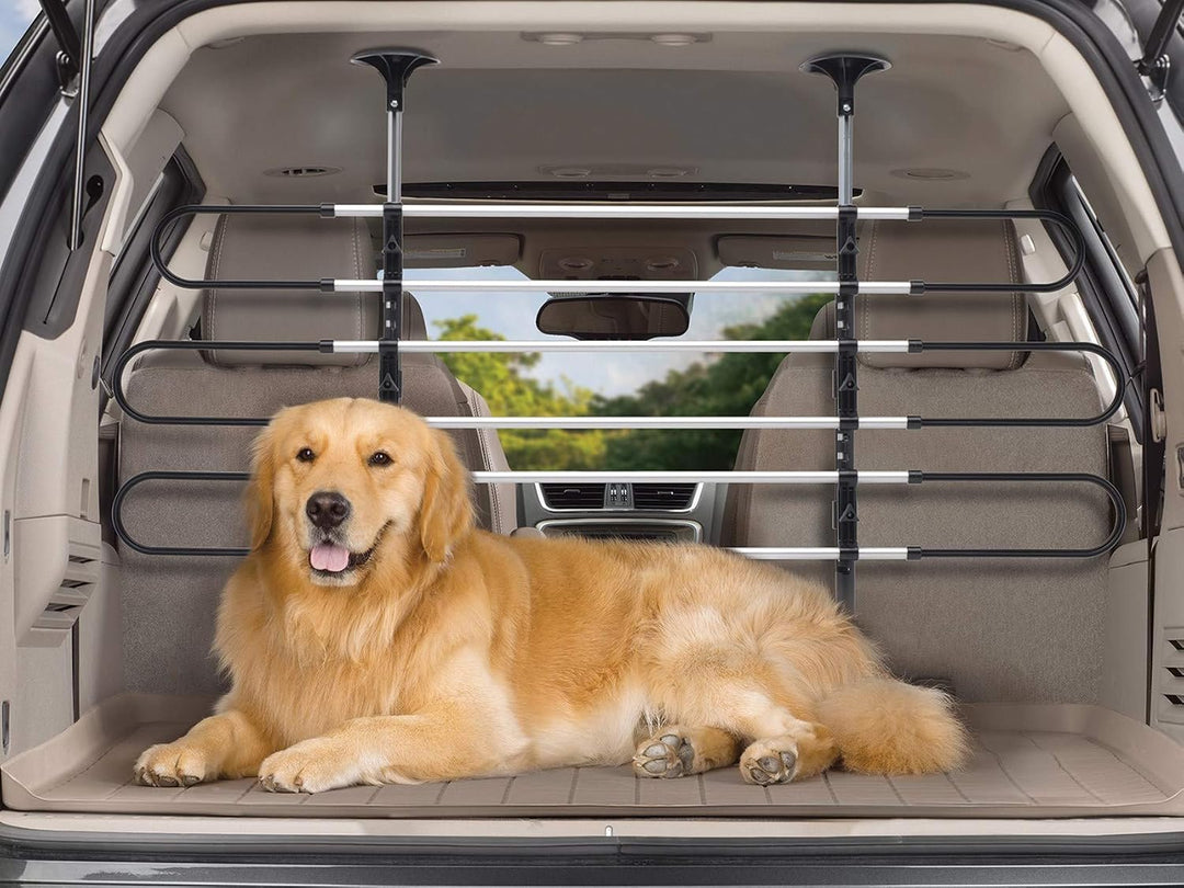WeatherTech Hundegitter fürs Auto|Universell|in Höhe und Breite verstellbar|Extra Stangen|Made by, E