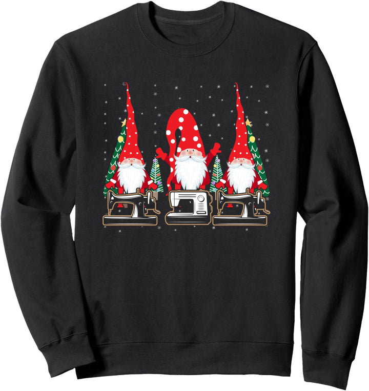 Nähen von Gnomen Drei schuldige Gnomies Weihnachten Sweatshirt