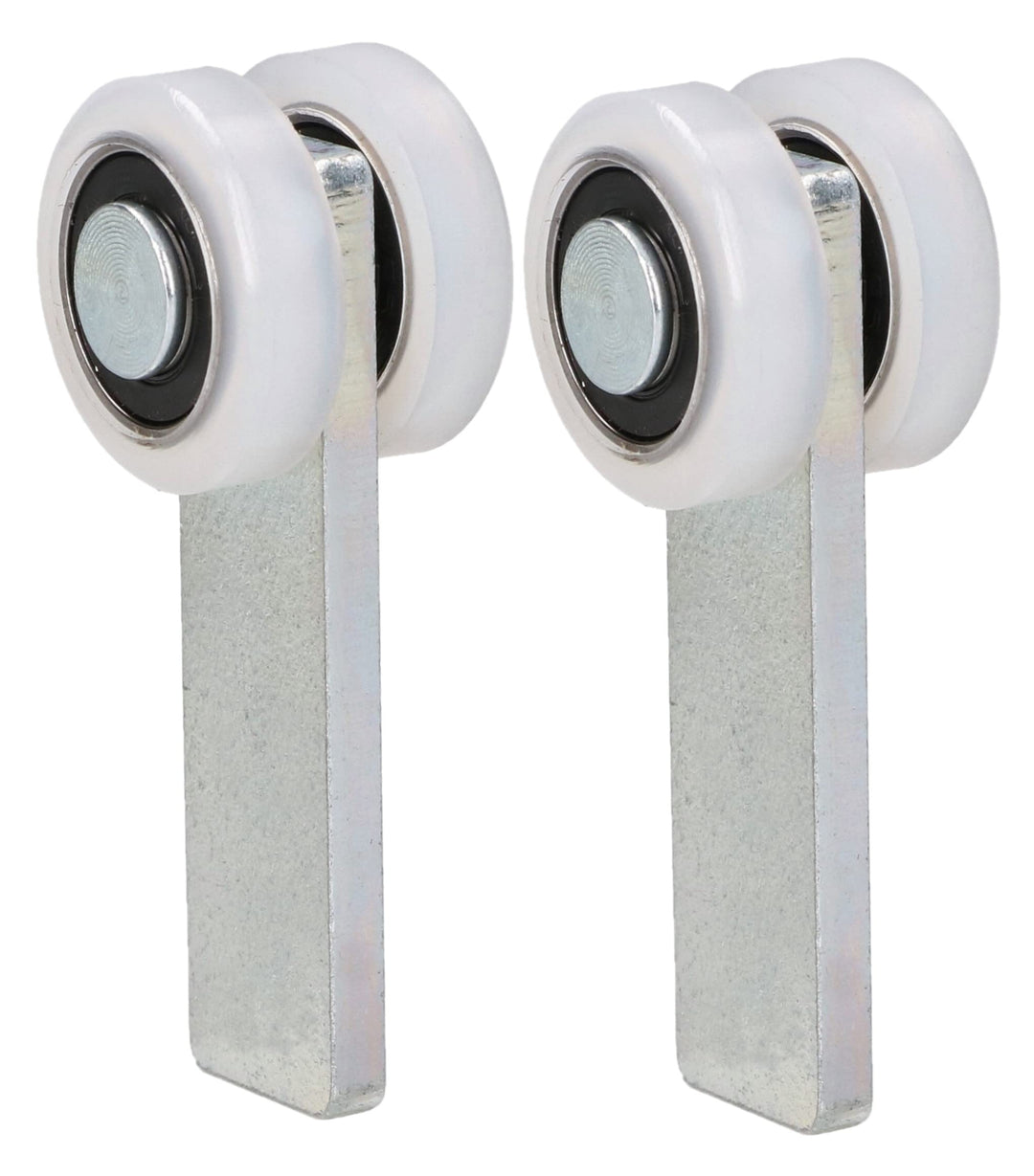 KOTARBAU® 2er Set Laufrollen für Schiebetore mit 2 Polyamidrädern ⌀ 25 mm, ⌀ 25 Mm