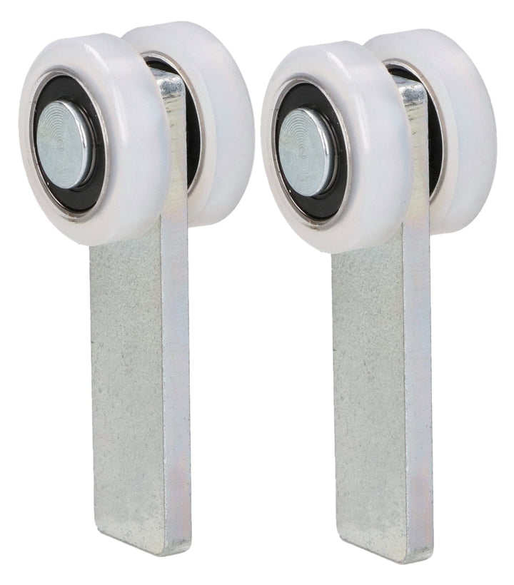 KOTARBAU® 2er Set Laufrollen für Schiebetore mit 2 Polyamidrädern ⌀ 25 mm, ⌀ 25 Mm