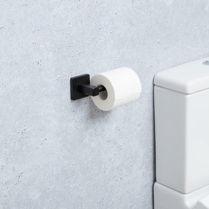 TATAY Toilettenpapierhalter, Nero-Kollektion von Badezimmer Accessoires, Edelstahl und Zamak, Klopap