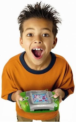 LeapFrog Spielekonsole Leapster Grün + Adibou Spiel