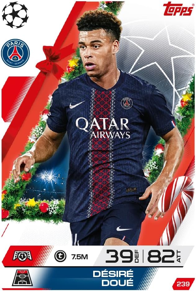 Topps UCC Match Attax 2025/26 - Advent Calendar - 121 Match-Attax-Karten, darunter 96 brandneue Fest