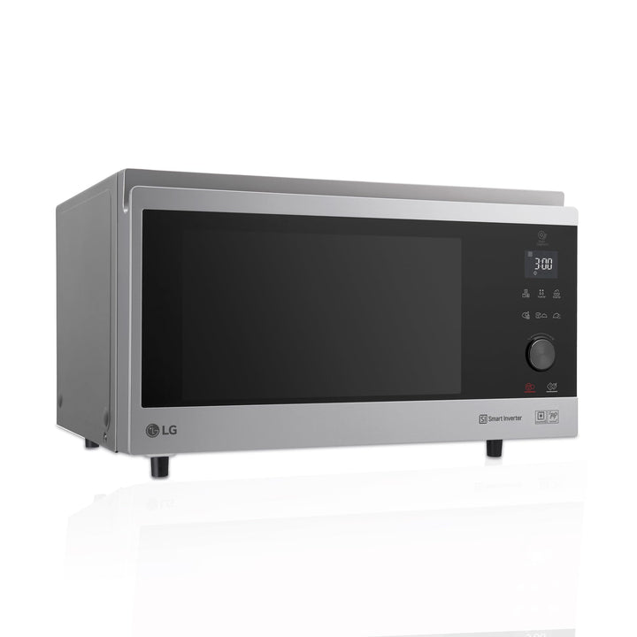 LG MJ3965ACS - Mikrowellen-Ofen 4 in 1 Smart Inverter; maximale Leistung Umluft 1850 W, Grill 950 W,
