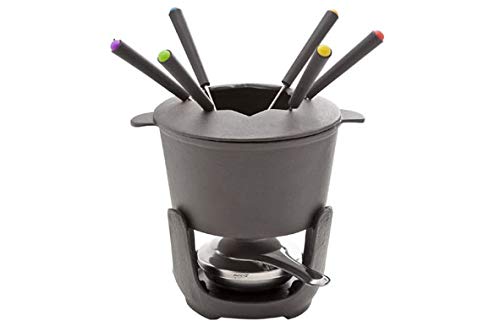 COSY TRENDY 3035150 Fondue-Set 10 teilig für 6 Personen Aluminium