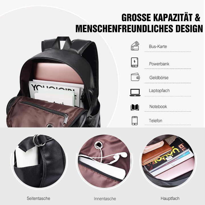 FANDARE Unisex Rucksäcke Schulrucksack Herren Damen Schultasche Junge Mädchen Wasserdicht Schulranze