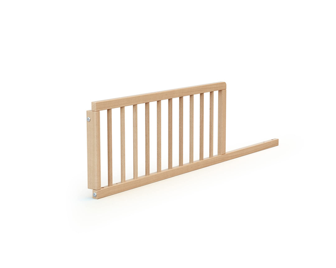 AT4 – Babybettgitter 120 cm FESTIVEE Lackierte Buche – 120 x 32 x 4 cm | Einfach zu installieren | M