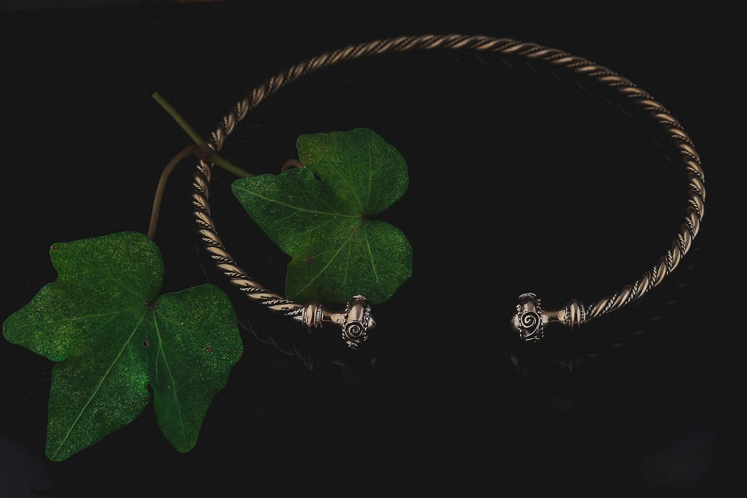 Windalf Keltischer Männer Bronze Halsreif TRISTAN Ø 14 cm Torques Halsring Celtic Handarbeit