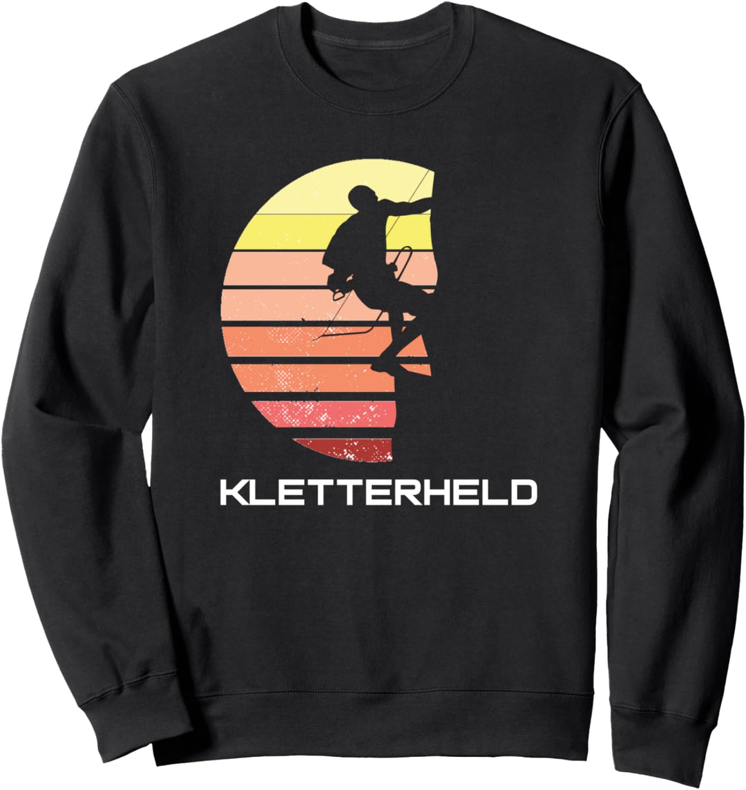 Vintage Bergsteiger Kletterheld Berge Alpinist Sweatshirt