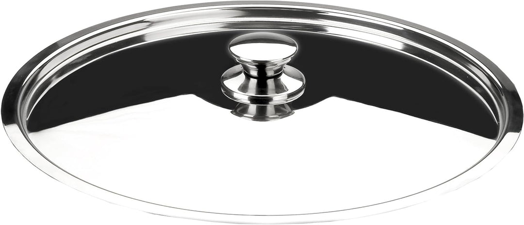 Lacor 40040 Bratentopf mit Deckel 40 cm Vitrocor, Silber 40 centimeters, 40 centimeters