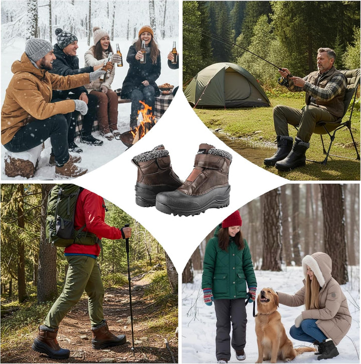 riemot Wanderschuhe Damen Herren Wasserdicht Trekkingschuhe Slip-on Leicht Rutschfest Outdoorschuhe