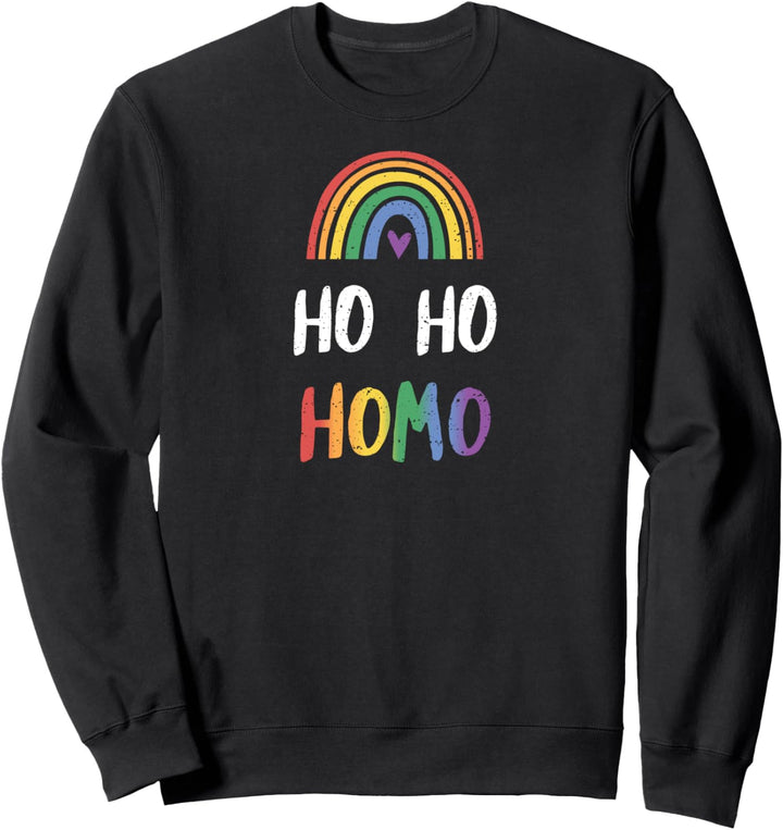 Queer: Ho Ho Homo - LGBTQ Sprüche Sweatshirt