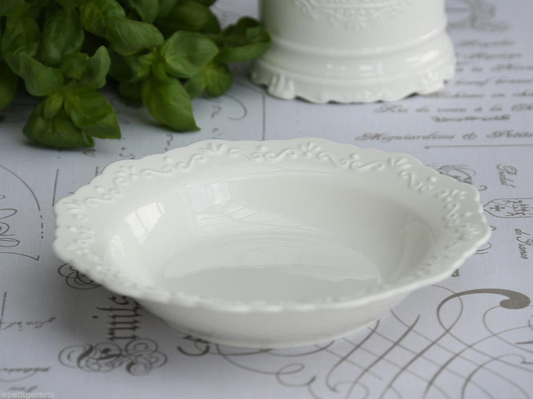 Chic Antique tiefer Teller Provence Suppenteller Porzellan Ø 21 cm