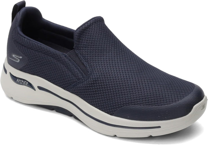Skechers Herren Go Walk 6 Sneaker 45.5 EU X-Weit Marineblau Grau, 45.5 EU X-Weit Marineblau Grau