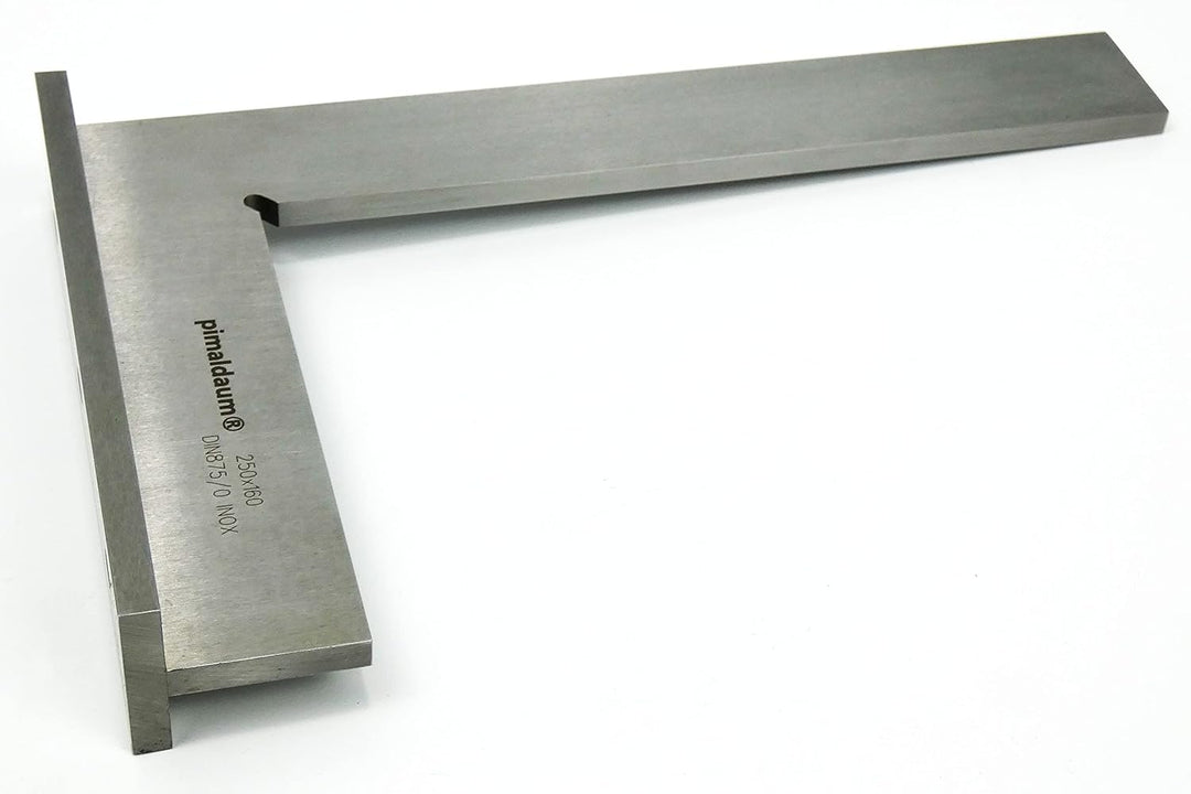 PIMALDAUM® Anschlagwinkel 250*160 mm, 90°-Flachwinkel mit Anschlag, Schenkel 250*160 mm, gem. DIN 87