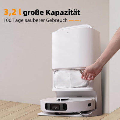 10 Stück Staubbeutel für Dreame L10s Pro Ultra Heat / X40 Ultra Complete Roboter Staubsauger, 3,2L G