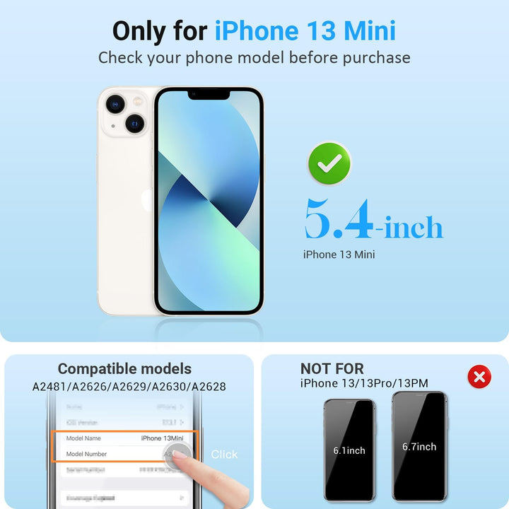 Display für iPhone 13 Mini 5,4" LCD FHD Ersatz Bildschirm Touch Digitizer | COF, Full HD, präzise To