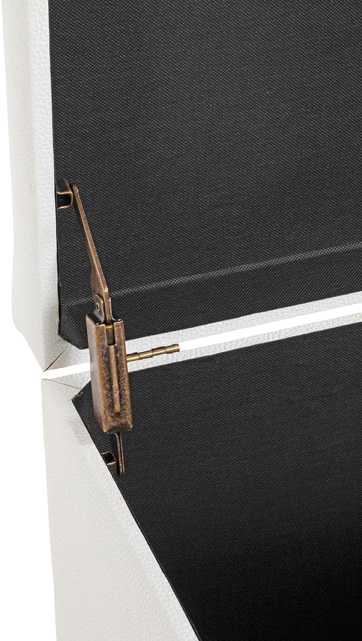 HAKU Möbel Sitztruhe, MDF, weiss, T 39 x B 58 x H 42 cm, Weiss