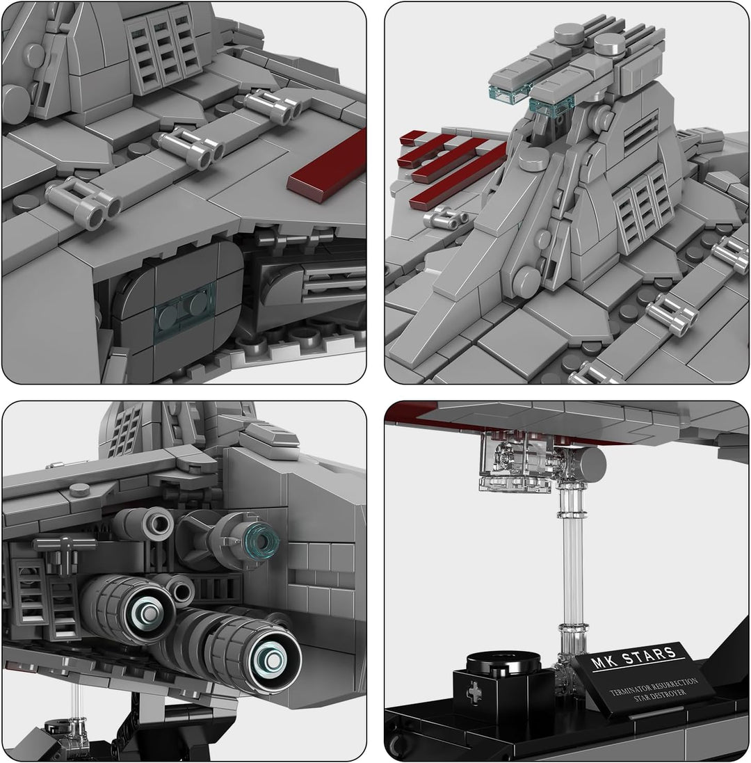 Mould King 21074 Super Star Destroyer Modell, Venator-Klasse Republik Angriffskreuzer Bausteinspielz