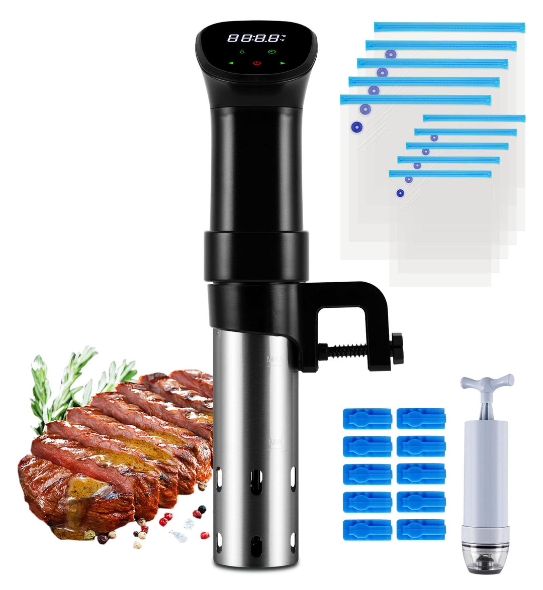 MXBAOHENG Sous Vide Stick 850 W Sous Vide Garer für Behälter bis 12 L Sous Vide Maschine Temperaturb