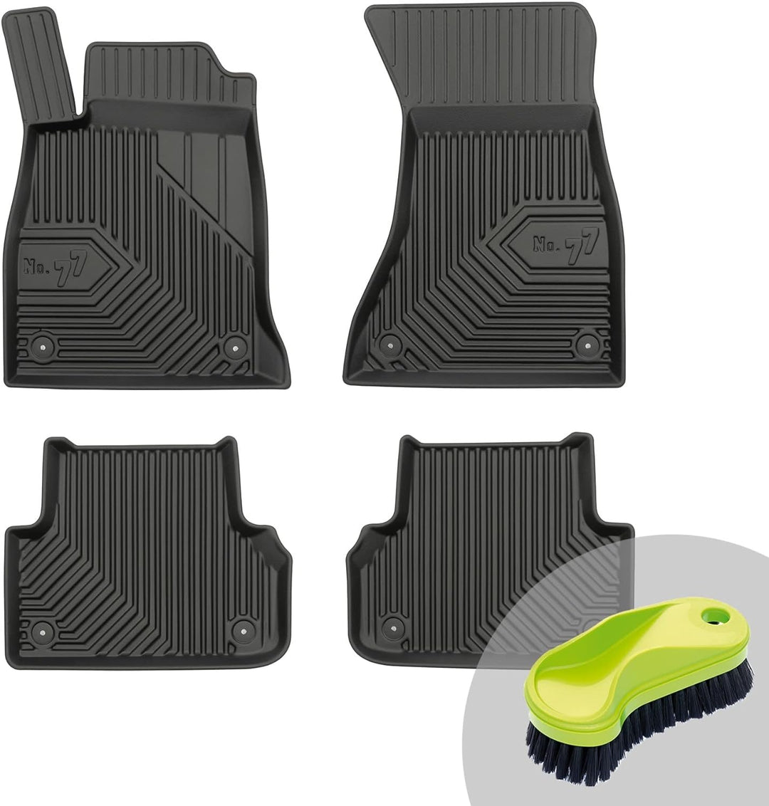FROGUM No.77 Gummimatten Ganzjahresset von Auto Fussmatten Autofussmatten für Audi A4 B9 ab 2015 | L