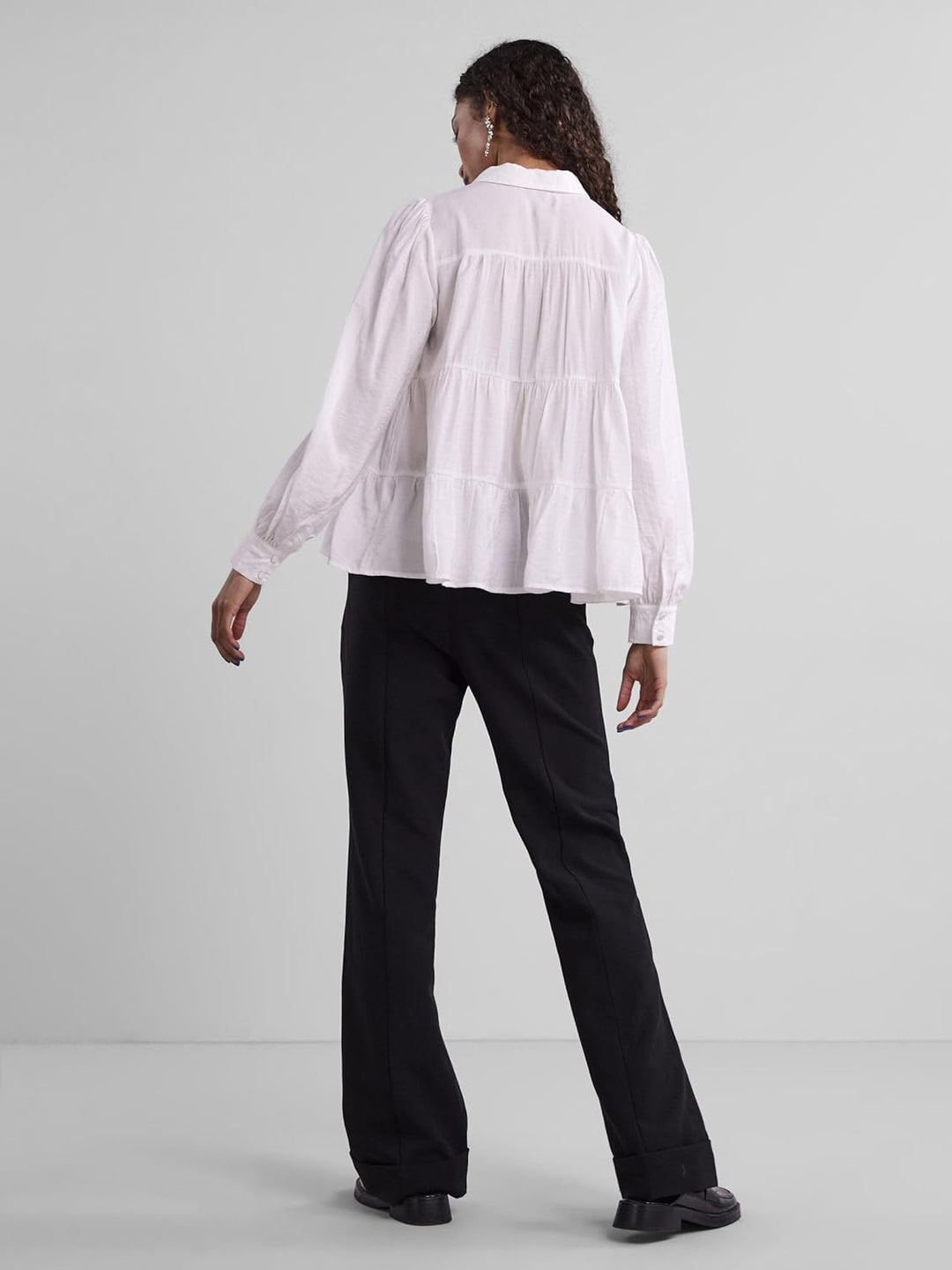 YAS Damen Yaspala Ls Shirt S. Noos Hemd/Bluse XS Star White, XS Star White