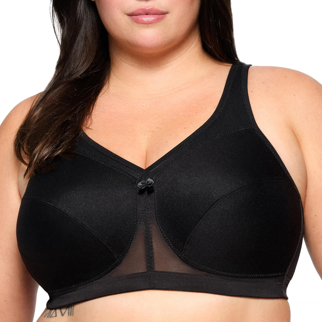 Glamorise Women's 1005 Full Coverage Bra 85C Schwarz, 85C Schwarz