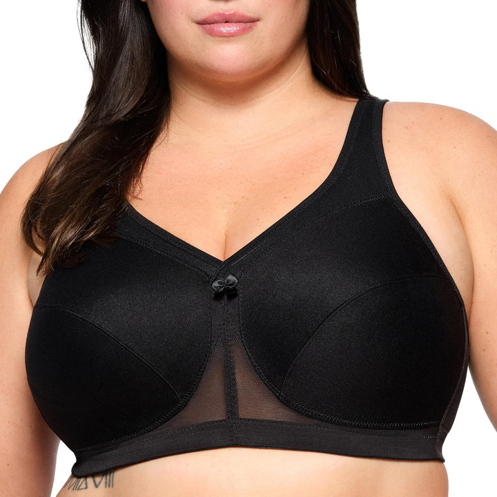 Glamorise Women's 1005 Full Coverage Bra 85C Schwarz, 85C Schwarz