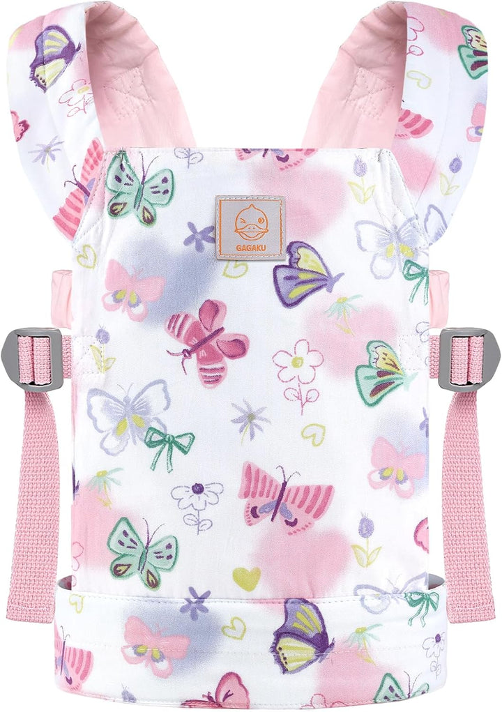 GAGAKU Puppentrage ab 3 Jahre Kinder, Babytrage Puppen Bauchtrage Puppenzubehör Tragesitz mit Verste