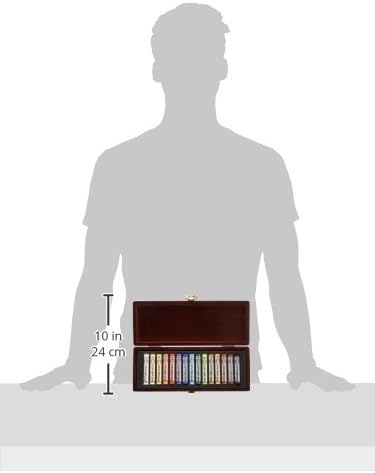 Rembrandt Professionelles Weiche Pastelle Set im luxuriösen Holzkasten | Allgemeine Farbauswahl | 15