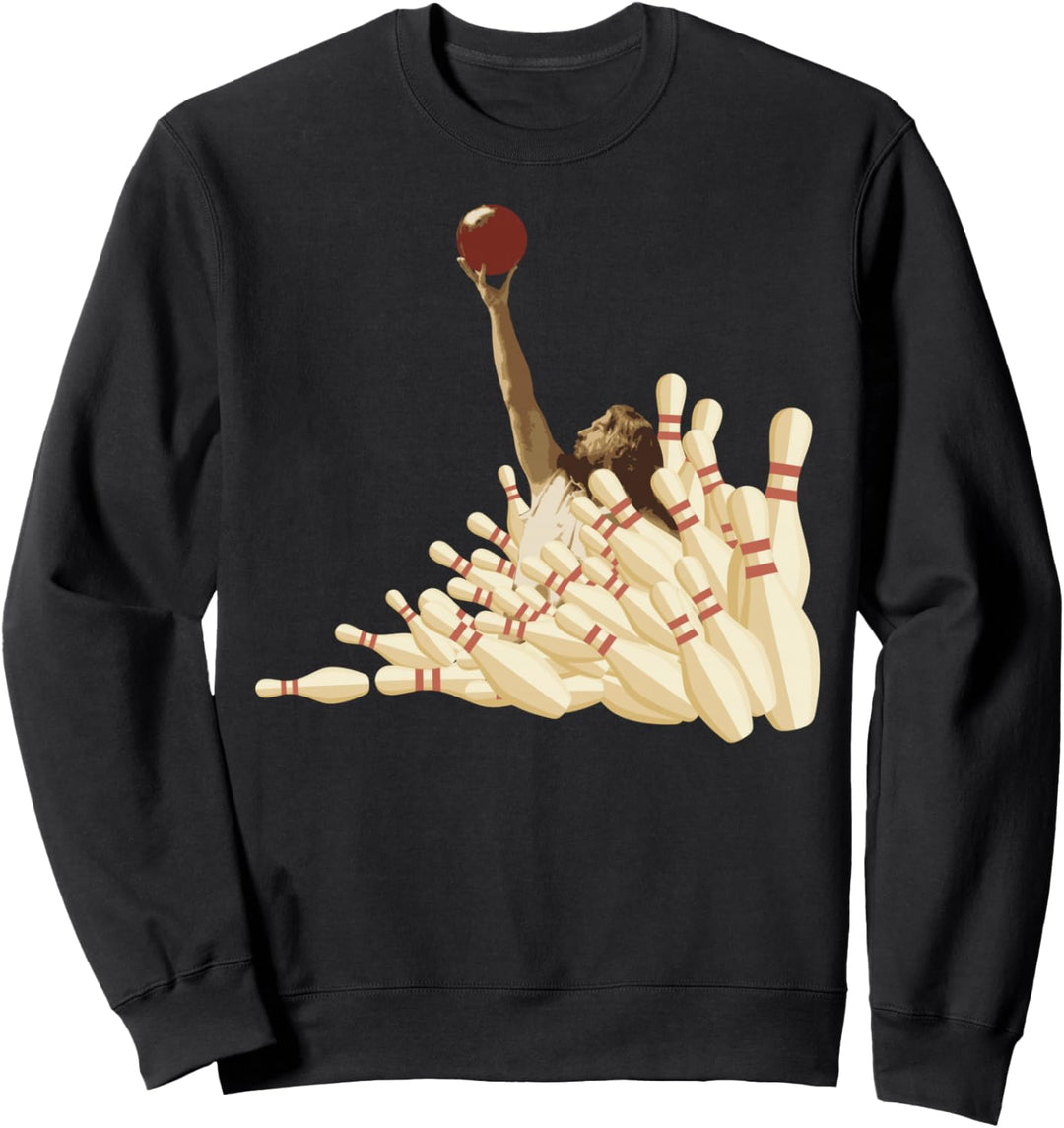 The Big Lebowski Bowling Pins Portrait Sweatshirt