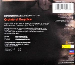 Orphee et Euyridice, Audio-CD