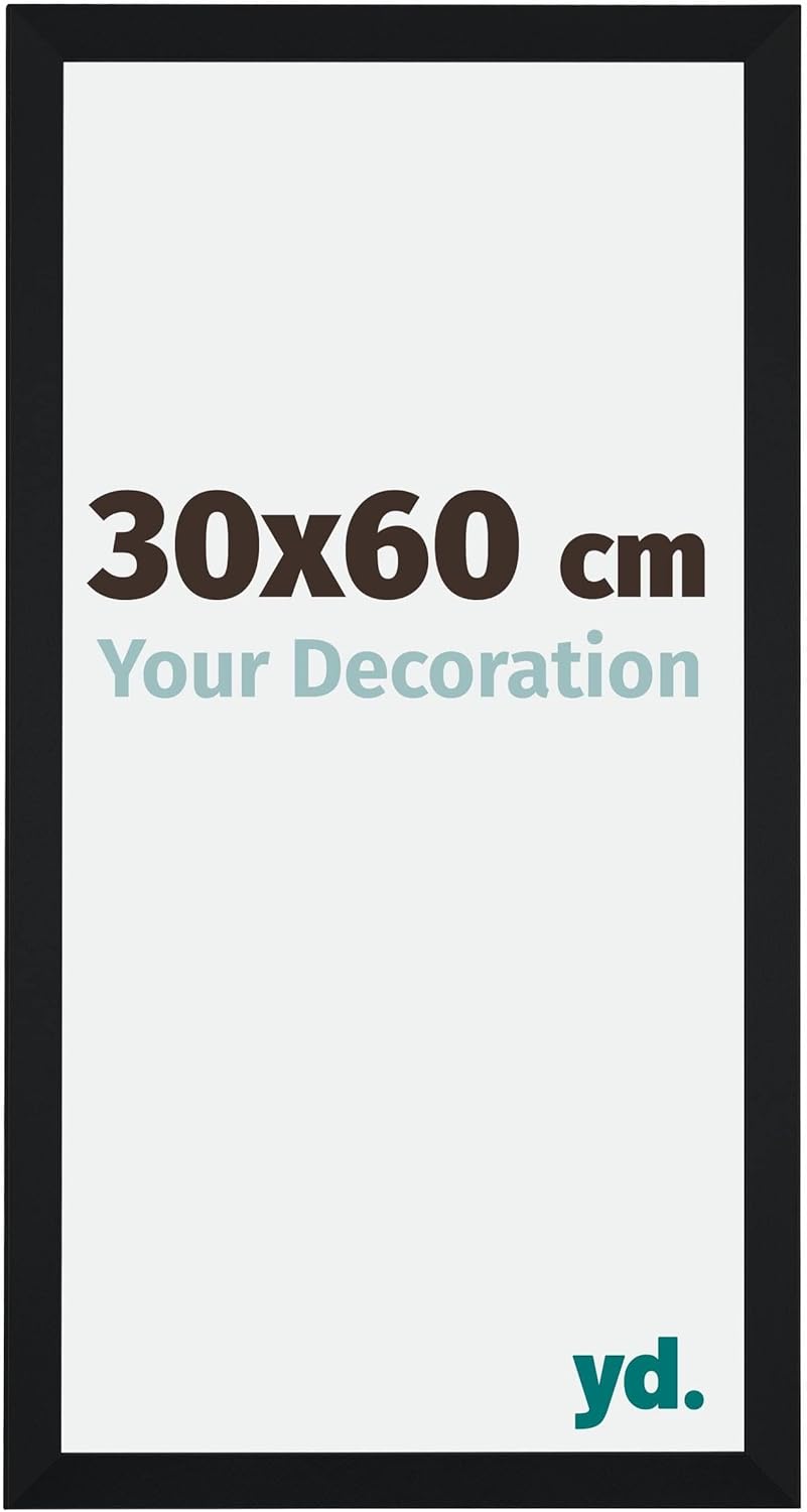 yd. Your Decoration - Bilderrahmen 30,00x60,00 cm - Bilderrahmen aus MDF mit Acrylglas - Antireflex