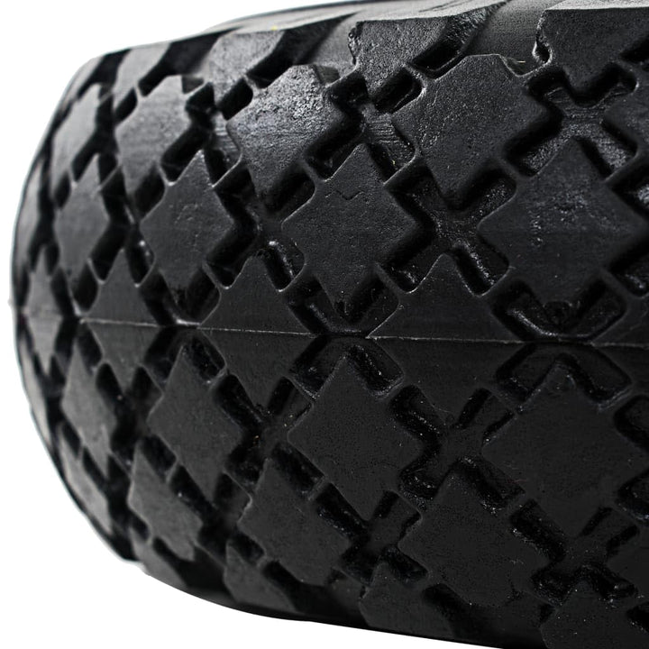 vidaXL 2x Sackkarrenrad Massiv PU 3,00-4 (260x85) Reifen Rad Bollerwagen