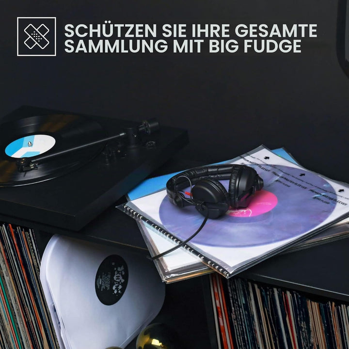 BIG FUDGE Premium Master Schallplatten Innenhüllen - 12" x 50 Stk. - Archivhüllen Antistatisch aus R