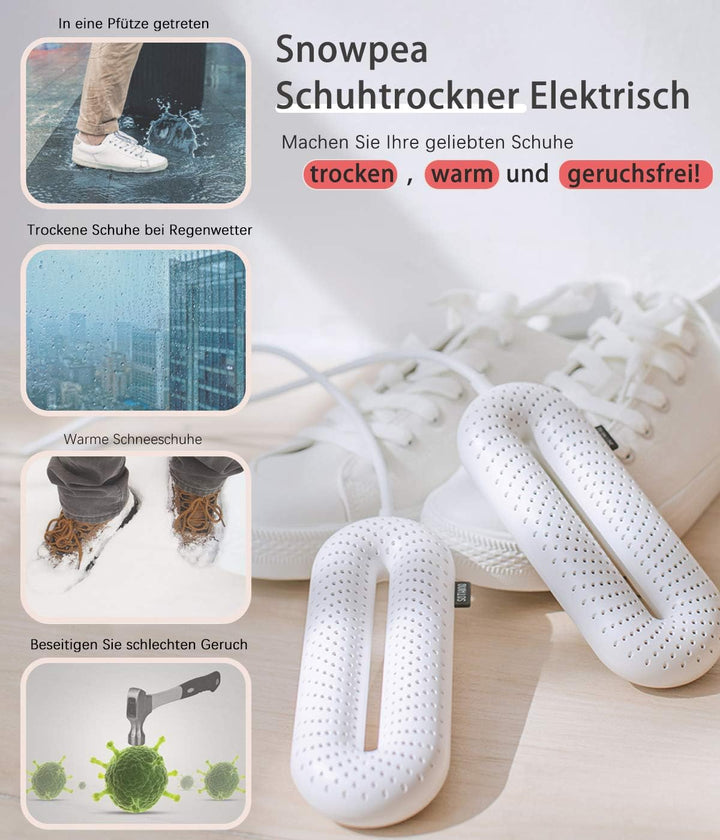 Snowpea Schuhtrockner Elektrisch, Stiefeltrockner, Schuh-und Stiefelwärmer, Verschwitzte Schuhe zu T