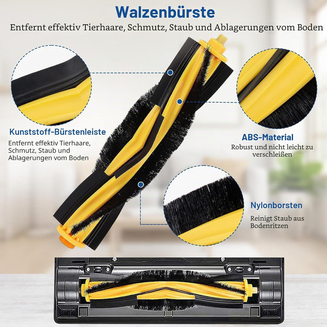 18 Stück Filterbürste Wischtuch Set für Ecovacs Deebot Ozmo 920 950, für Yeedi 2 Hybrid Staubsauger