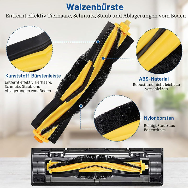 18 Stück Filterbürste Wischtuch Set für Ecovacs Deebot Ozmo 920 950, für Yeedi 2 Hybrid Staubsauger