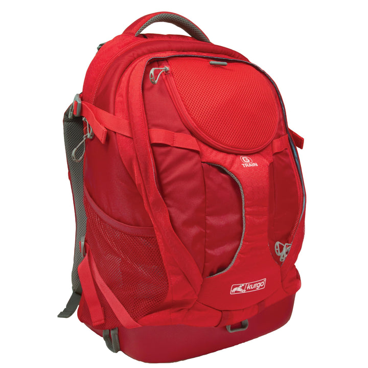 Kurgo G-Train Rucksack, Mit integriertem Hundefach, Wasserfester Boden, Mit Flaschenhaltern, Für Hau