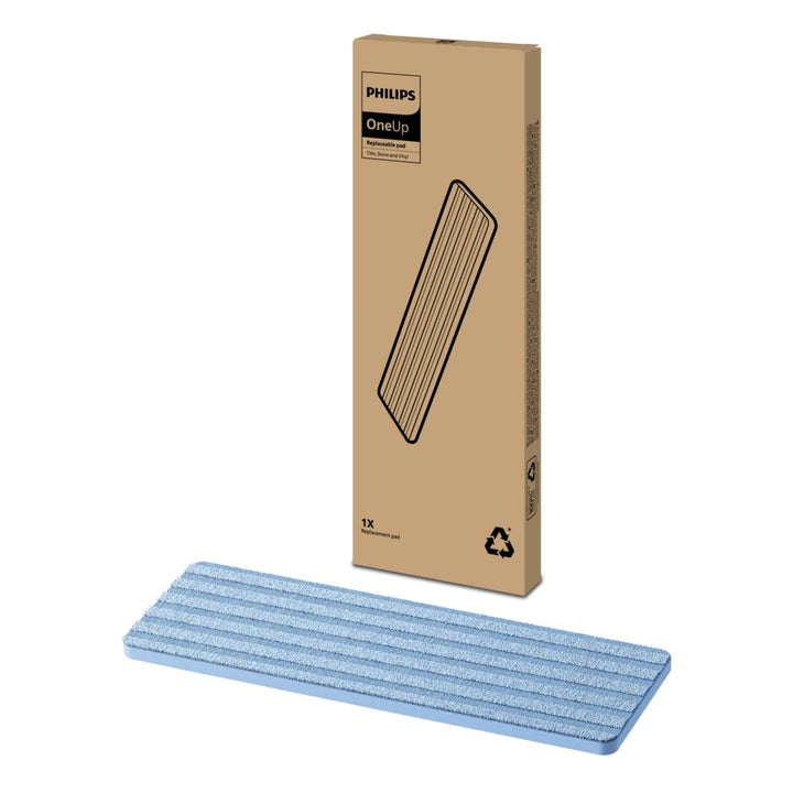 Philips OneUp Ersatzpad für Fliesen, Stein und Beton – Saugt Schmutzwasser auf & pumpt sauberes Wass