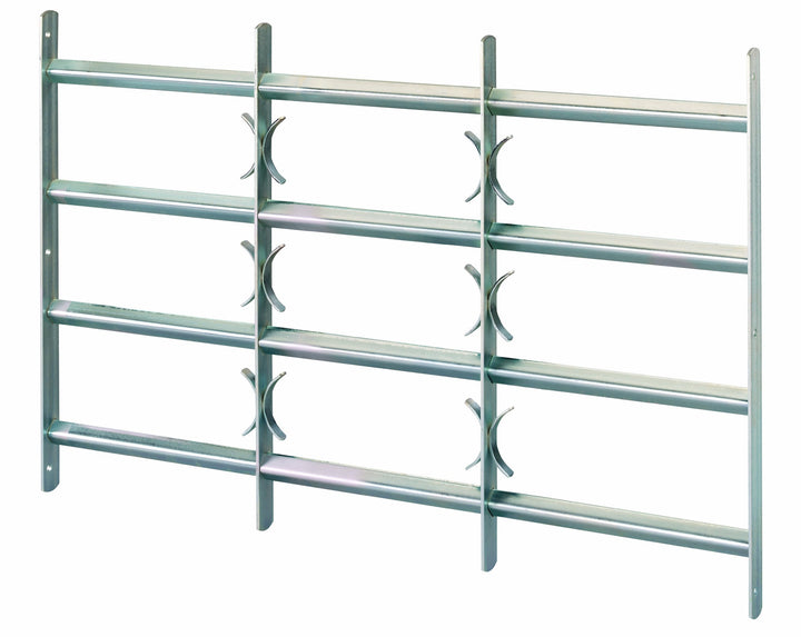Alberts 553647 Fenstergitter Amsterdam | ausziehbar | galvanisch blau verzinkt | 600 x 500-650 mm, 6