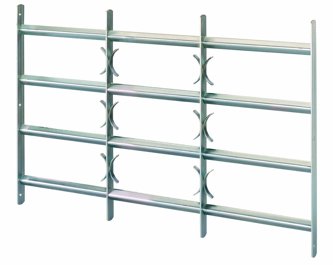 Alberts 553654 Fenstergitter Amsterdam | ausziehbar | galvanisch blau verzinkt | 600 x 700-1050 mm,