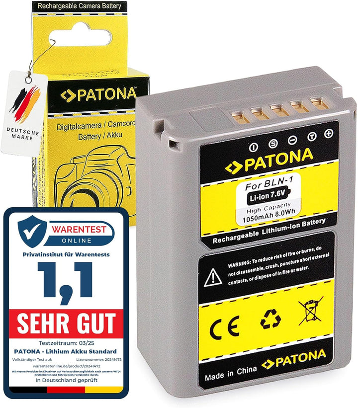 PATONA 1206 Lithium-Ion 1050mAh 7.6V Wiederaufladbare Batterie - Wiederaufladbare Batterien (1050 mA