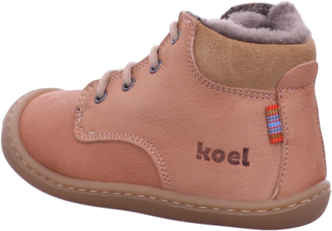 KOEL Barefoot Lauflernschuhe - Bill 2.0 Lambswool Cognac 20 EU Old Pink, 20 EU Old Pink