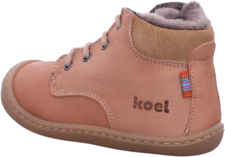 KOEL Barefoot Lauflernschuhe - Bill 2.0 Lambswool Cognac 20 EU Old Pink, 20 EU Old Pink